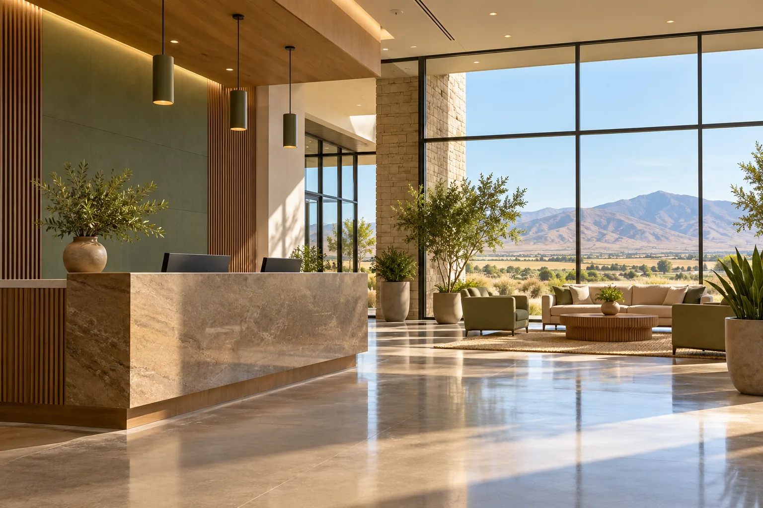 Reception area