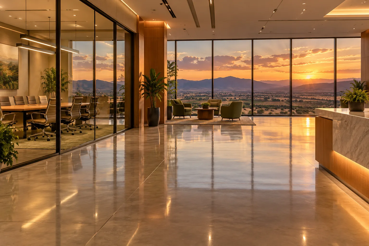 Fernley office with valley views