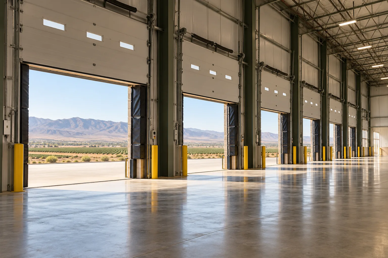 Loading dock doors
